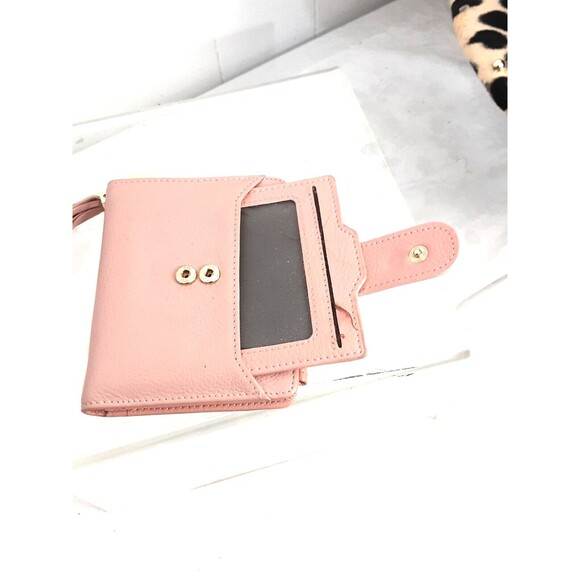 Pink Square Unbranded Wallet Pullout ID Case Slots & Pockets - Picture 1 of 4